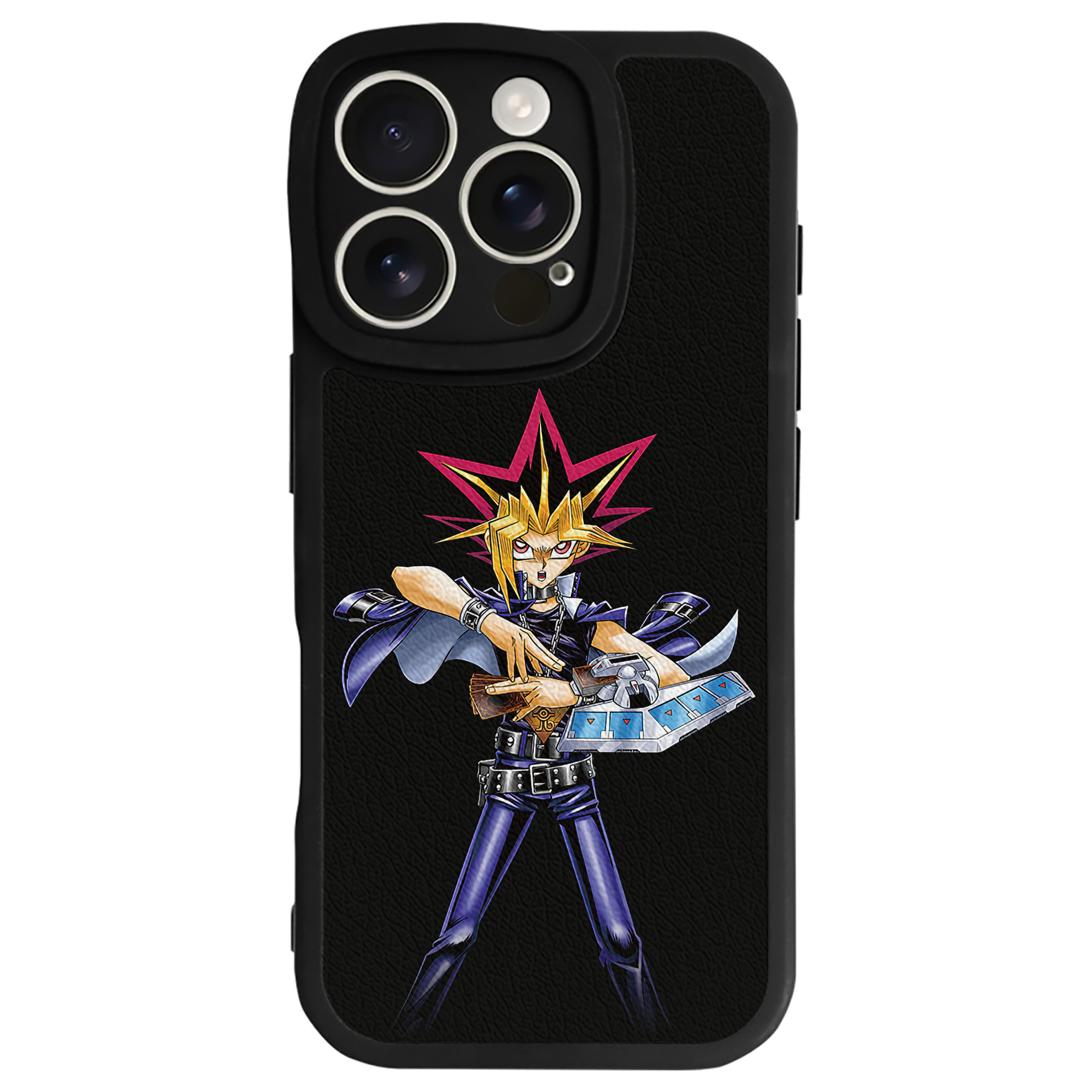 遊☆戯☆王 Yu-Gi-Oh! 【iPhone 16シリーズ対応】シリコンスマホケース（レザー調） 材質：シリコン